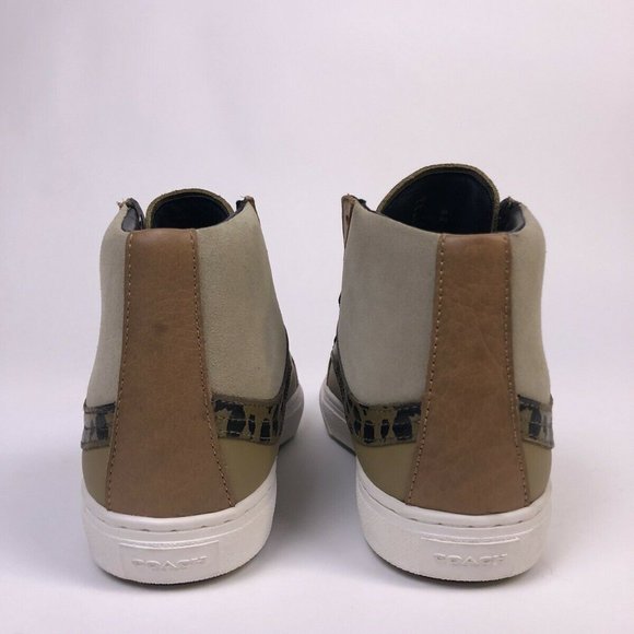 NWT COACH Suede High Top Sneakers - Picture 2 of 4